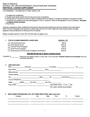 Cleet Renewal Application  Form