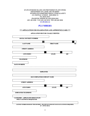 PLUMBERS RIGL 5 20 Dlt Ri  Form