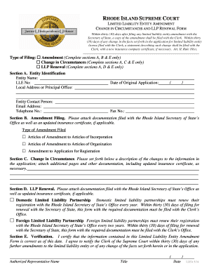 R I Supreme Court Llp Renewal Form