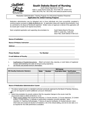 How to Fill Nursing Training Forms