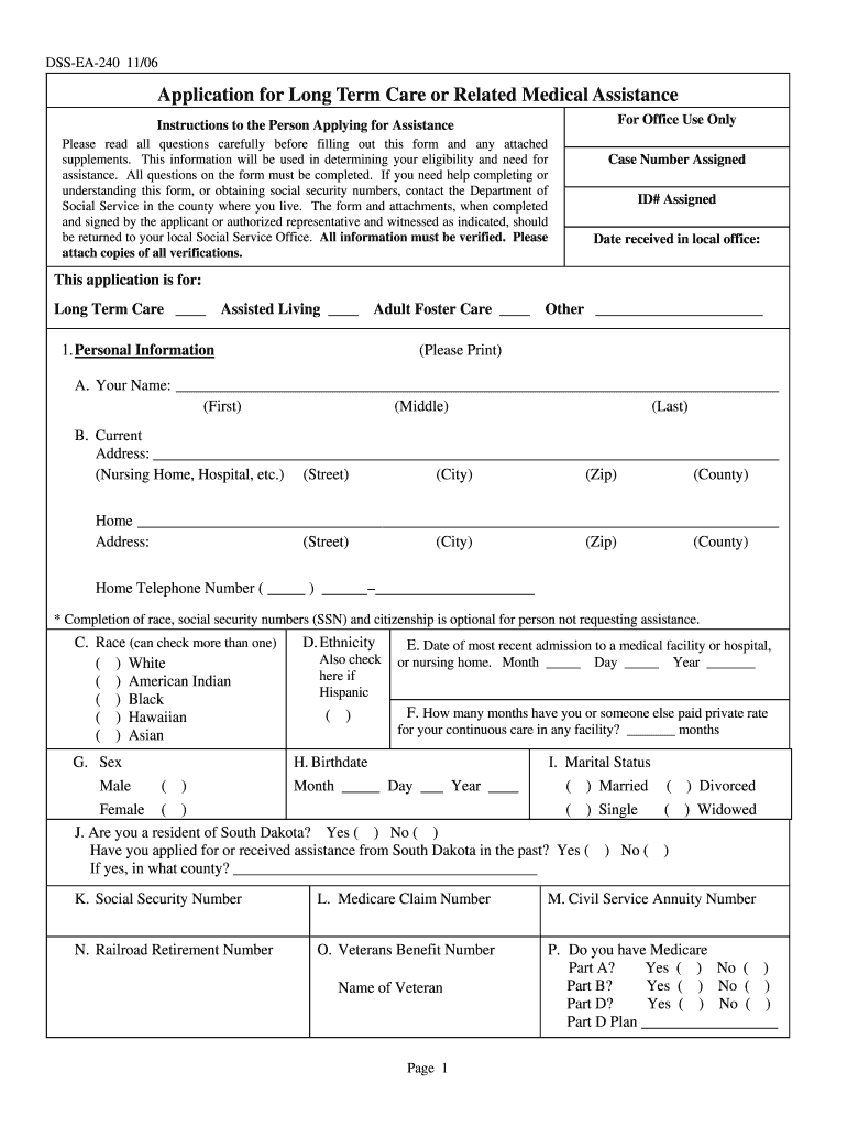  Dss Ea 240 Form 2011