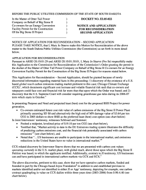 Certificate of Service 14 Aug DOC Puc Sd  Form