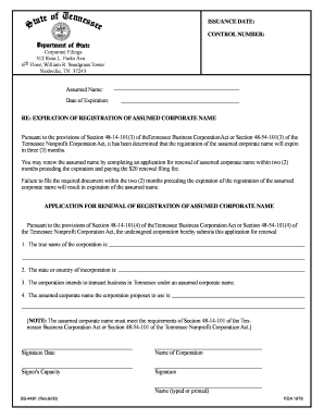 Tn Ss 4481 Form