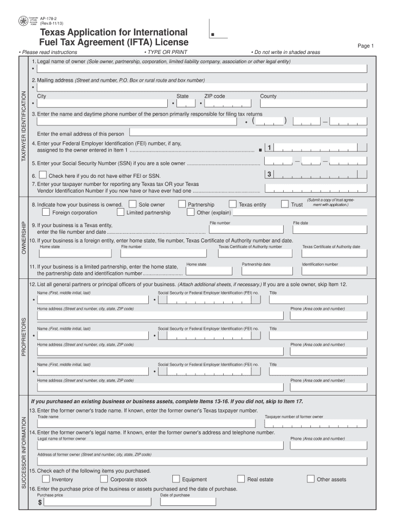  Ifta Texas Form 2018-2024