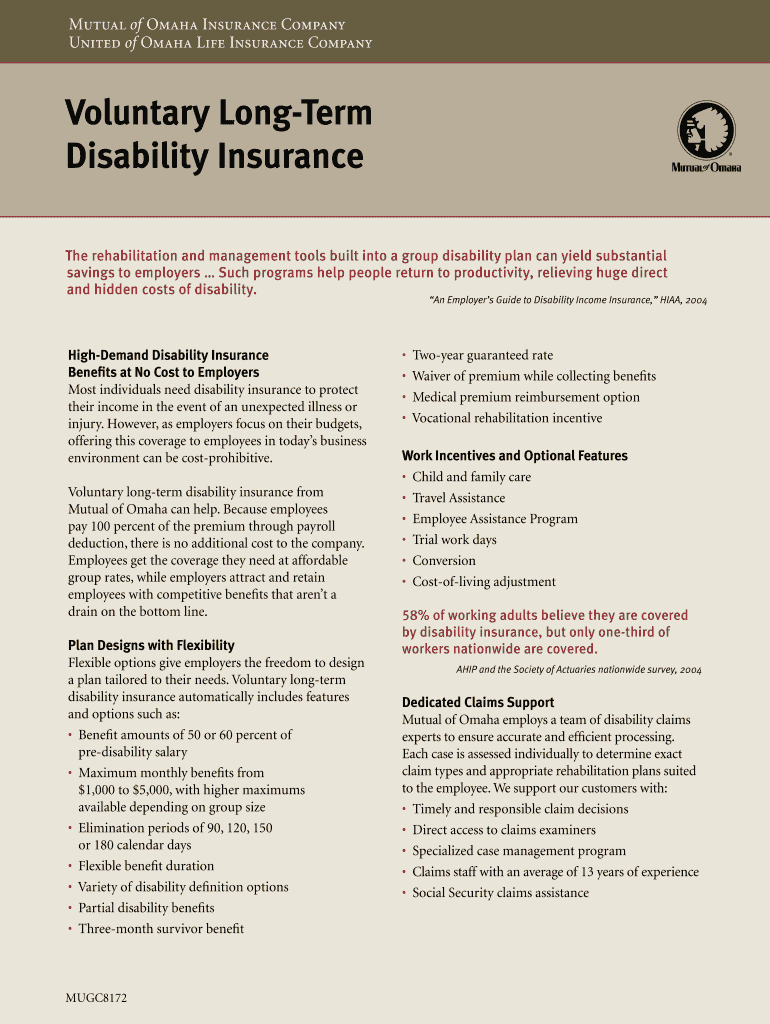 Mutual of Omaha Voluntary Long Term Disability Enrollment Form