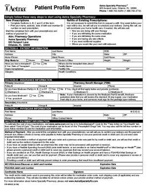 Patient Profile Form PDF