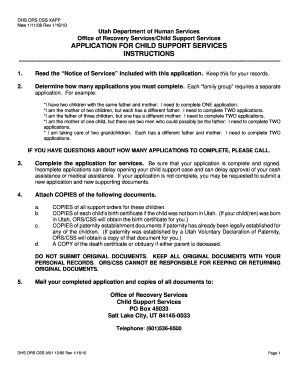 Ors Utah  Form