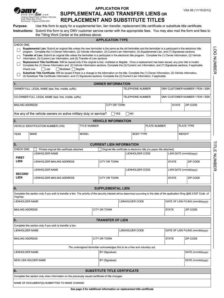 Vsa 66  Form