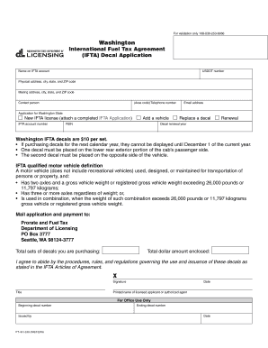 Ifta Decal Wa Dol Form