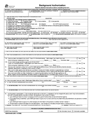 Online Form for California Background Authorization