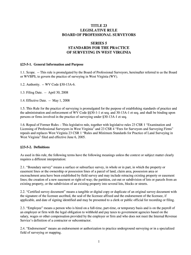 Title 23 Procedural Rule  Series 5  Wvbps  Wv  Gov  Wvbps Wv  Form