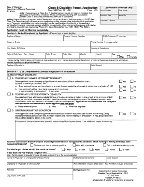 Dnr Disability Permit  Form