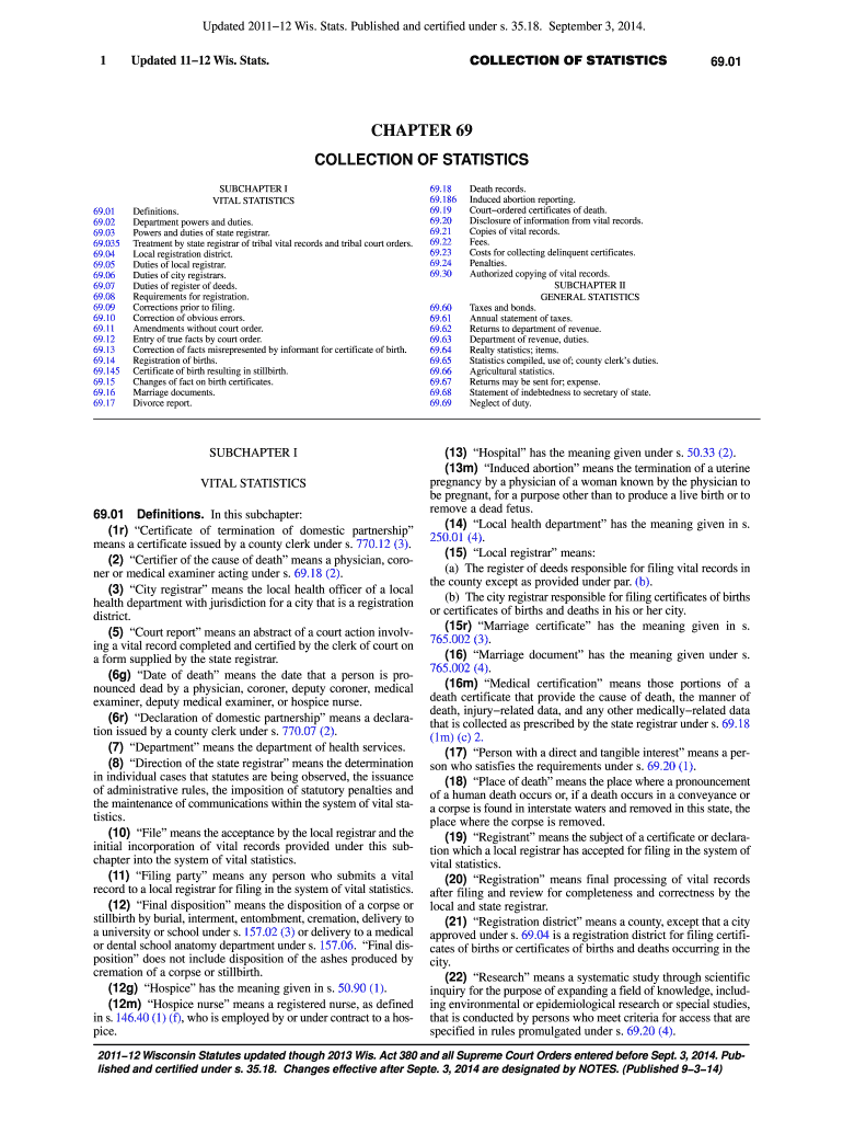 Chapter 126 Wisconsin Legislative Documents  Form