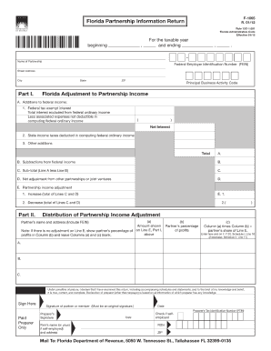 Florida F 1065 PDF Form