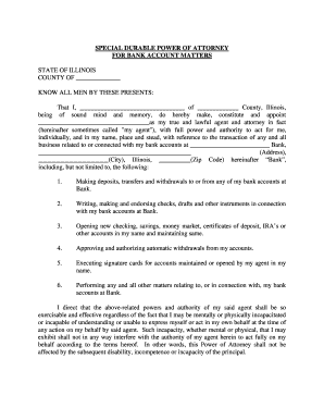 Account Matters Form