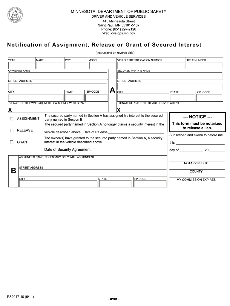 Lien Release Mn  Form