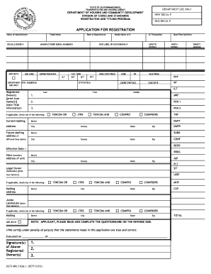 How to Fill Out Hcd Rt 480 4 Housing and Community Development  Form