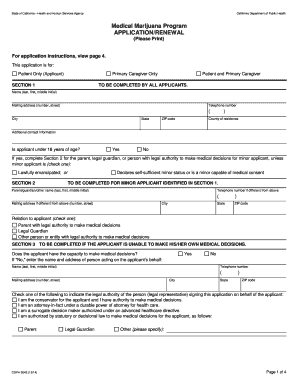 California Marijuana Medical Pyschian Signing Paperwork  Form