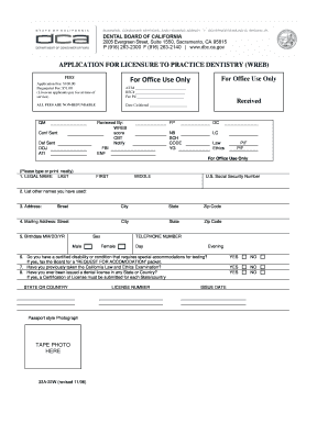 Application for Continuing Education Provider Dbc Ca  Form