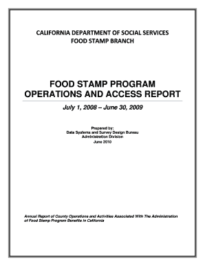 Food Stamp Application  Form