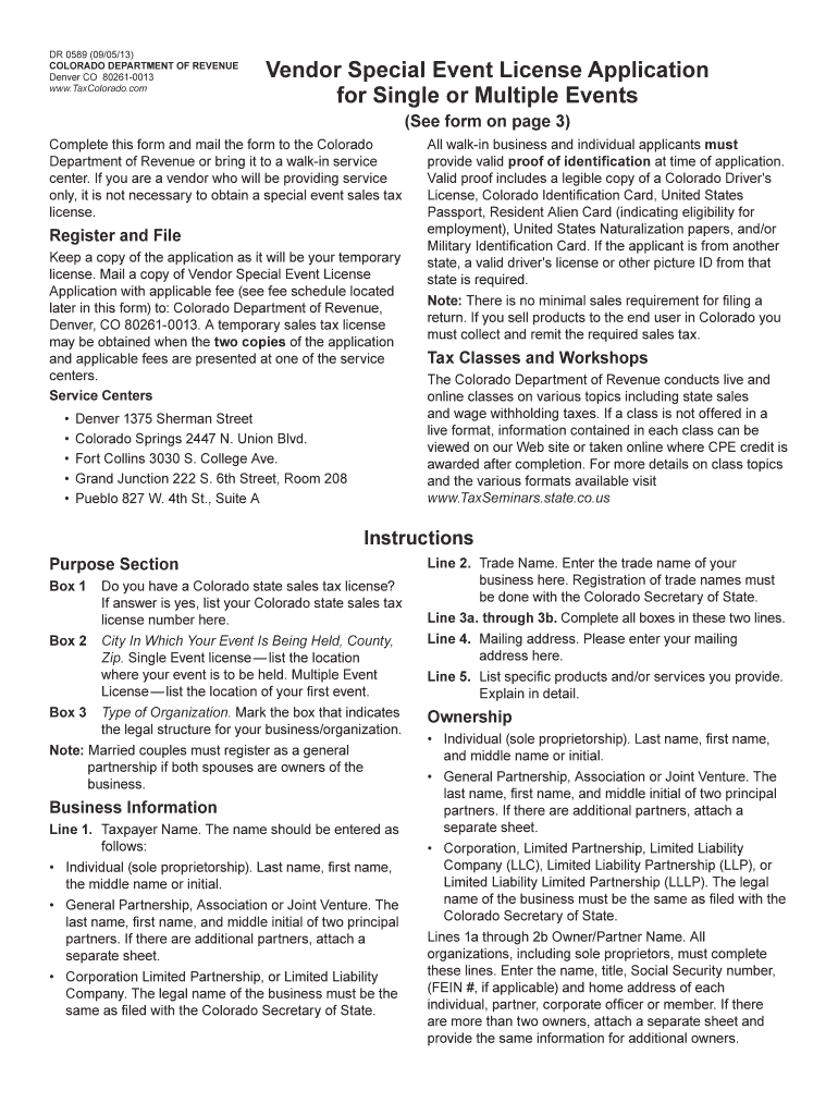 Dr0589 Colorado Form