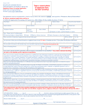 RNAppOnlyOld the State of Connecticut Website  Form