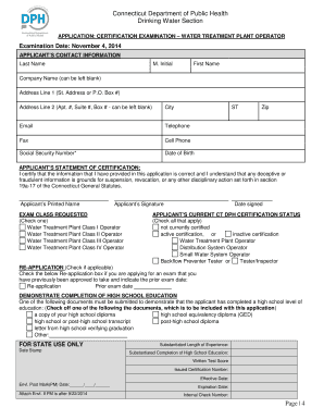 WT APPLICATION 2 DOC the State of Connecticut  Form