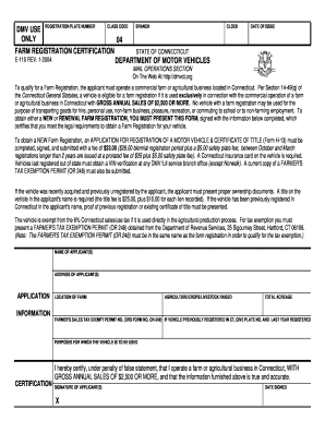 How to Register Farm in Ct  Form