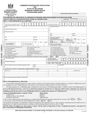 Cra in Delware Form