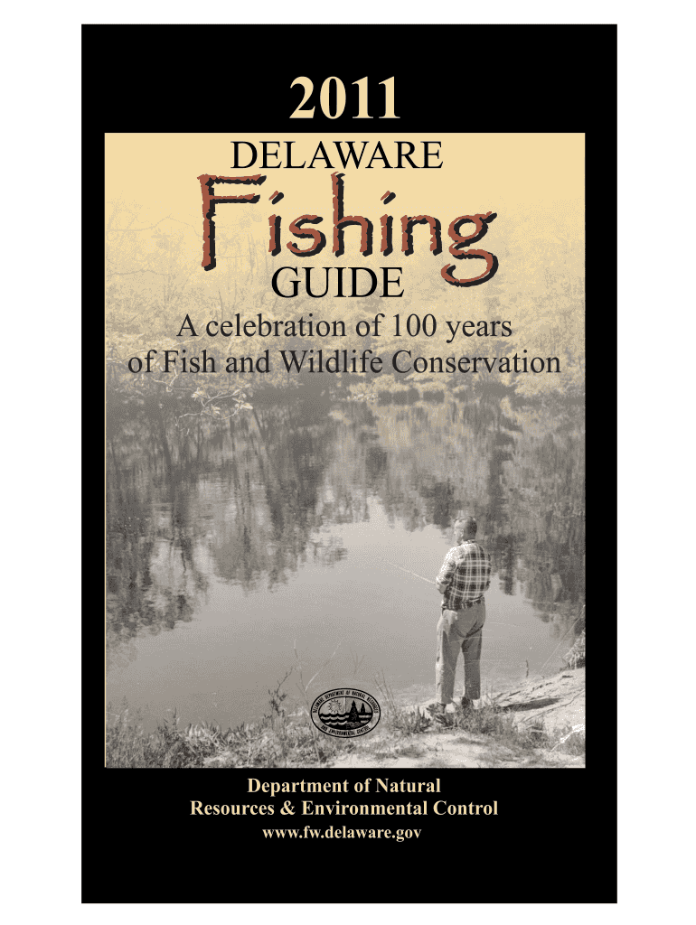 Delaware Fishing Guide Delaware Department of Natural Fw Delaware  Form