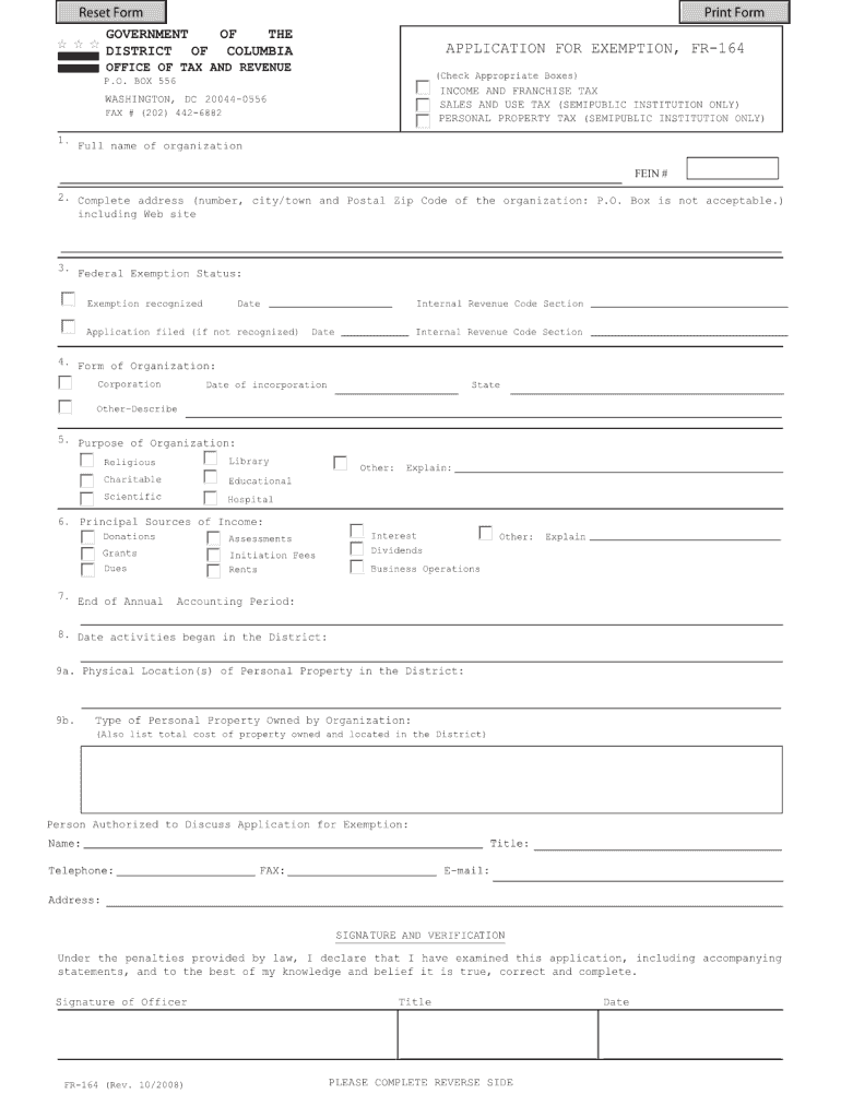 Get and Sign I 164 Form 2012
