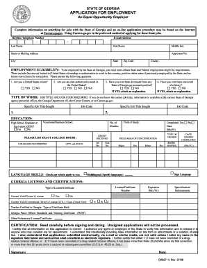 Government Job Openings  Form