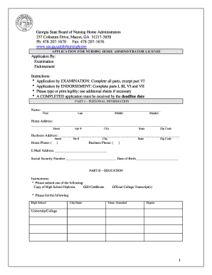 Nha Georgia  Form