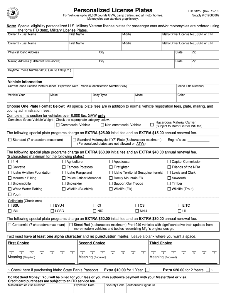 Itd 3425 Form