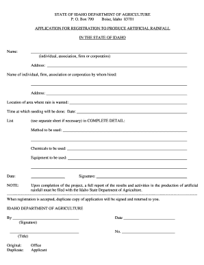 Registration Form Idaho State Department of Agriculture Agri Idaho