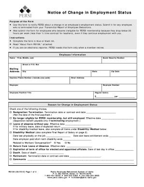 Notice of Employment Form