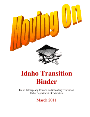 Moving on Idaho Transition Binder Form
