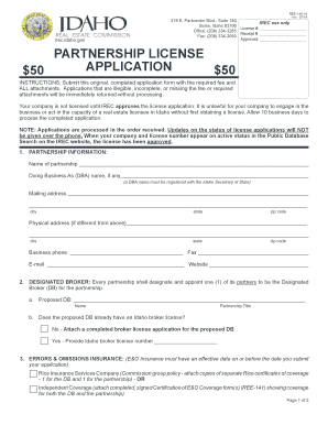 50 $50 Idaho Real Estate Commission Irec Idaho  Form