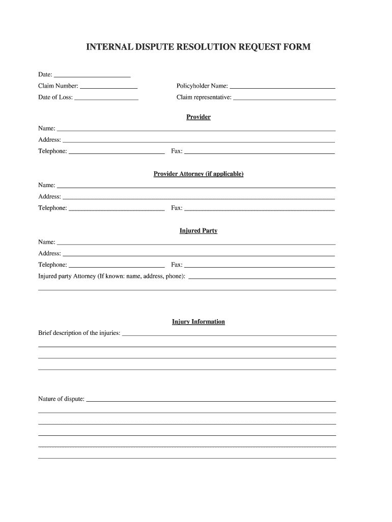 State Farm Appeal Process  Form