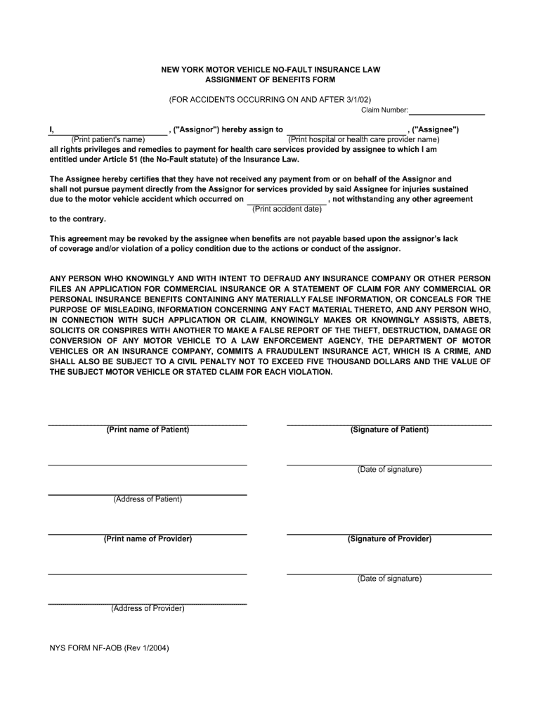 Get and Sign Aob Form 2004-2022