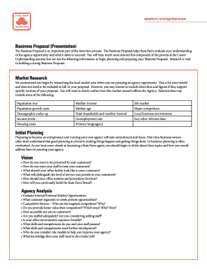 state farm business plan template