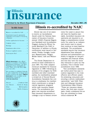 December Illinois Insurance Insurance Illinois  Form