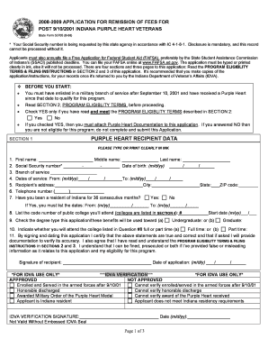 PURPLE HEART RECIPIENT DATA in  Form