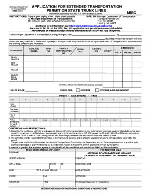 Mdot Forms Michigan