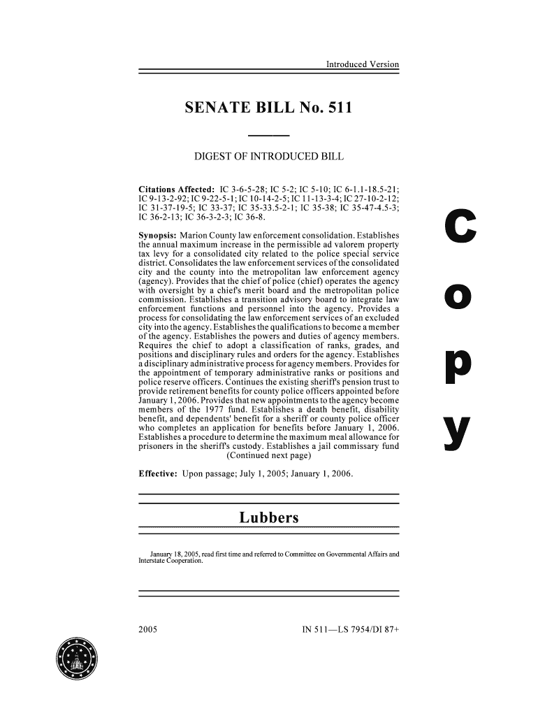 Citations Affected IC 3 6 5 28 IC 5 2 IC 5 10 IC 6 1 in  Form