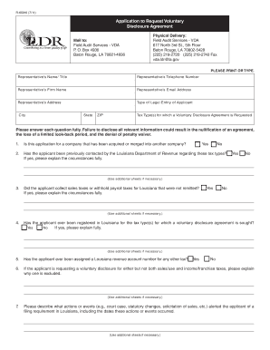 Louisiana Department of Revenue R 60010 711 Form