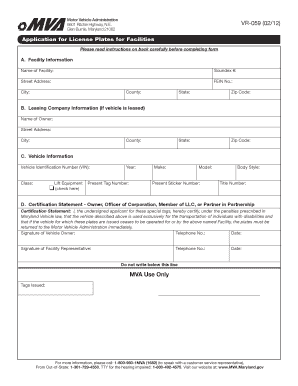 Vr 009 Form