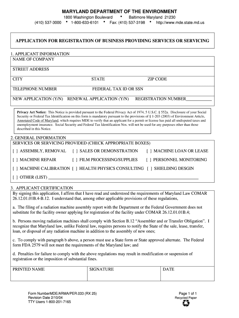 Mdearmaper033 Form