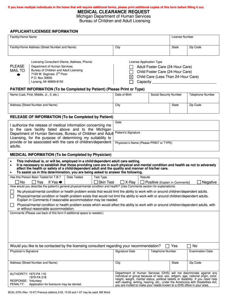 Bcal 3704 Cc  Form