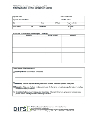 FIS 0506 0909 Office of Financial and State of Michigan Michigan  Form